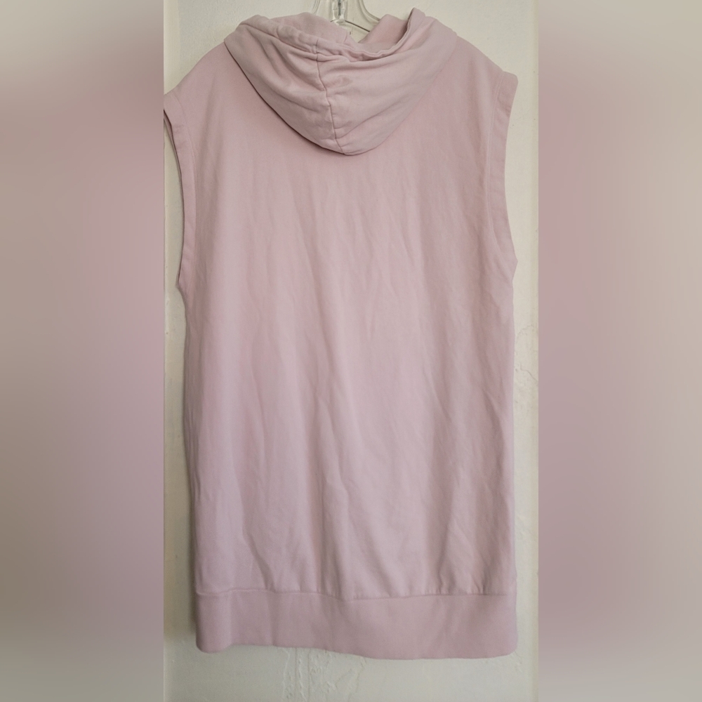 New Zara Pink Washed Plush Sweatshirt Dress Y2K Hoodie 1990 Los Angeles Small - Picture 12 of 15